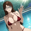 岡田ユリコ×ポルカドットビキニ 3枚目