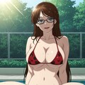 岡田ユリコ×ポルカドットビキニ 2枚目