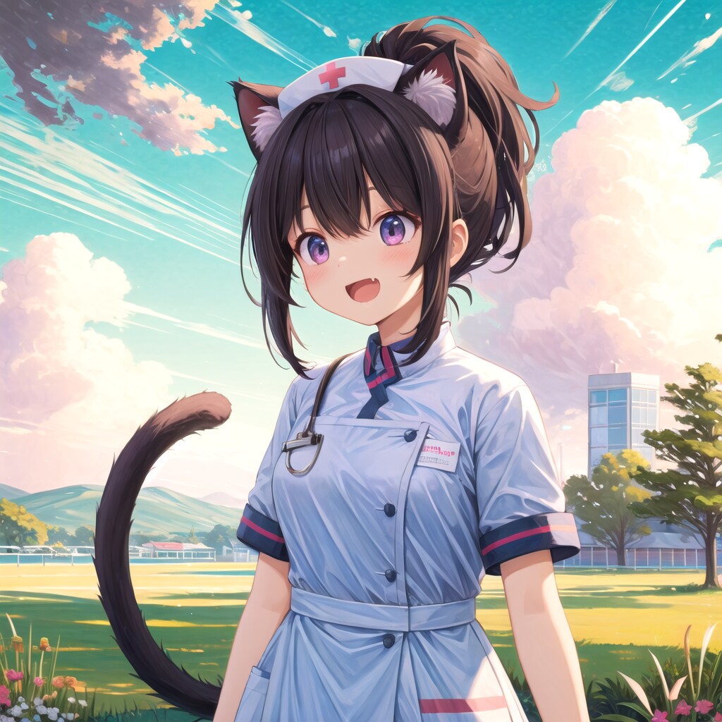 看護師ねこ。
