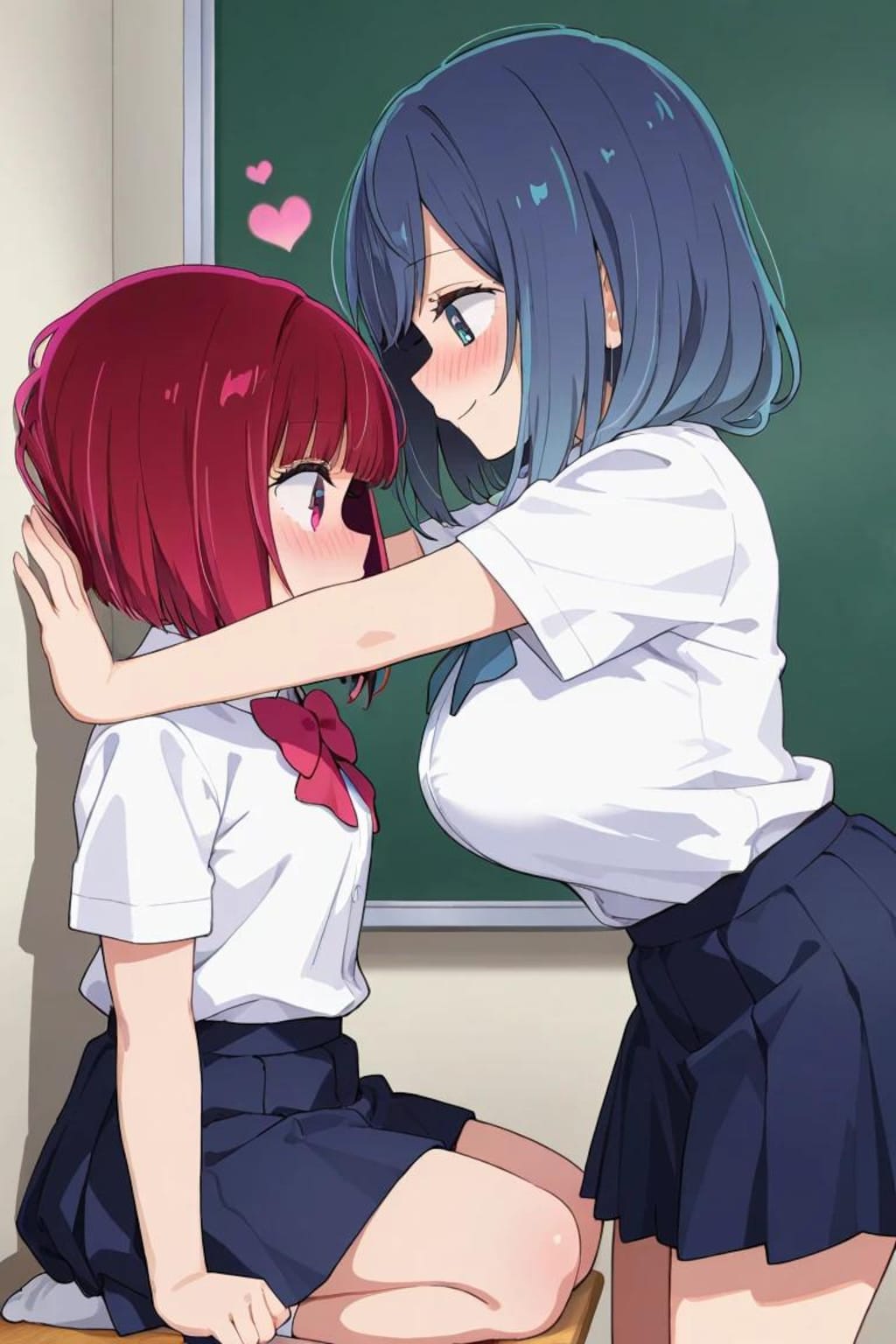 有馬かなに壁ドンをする黒川あかね