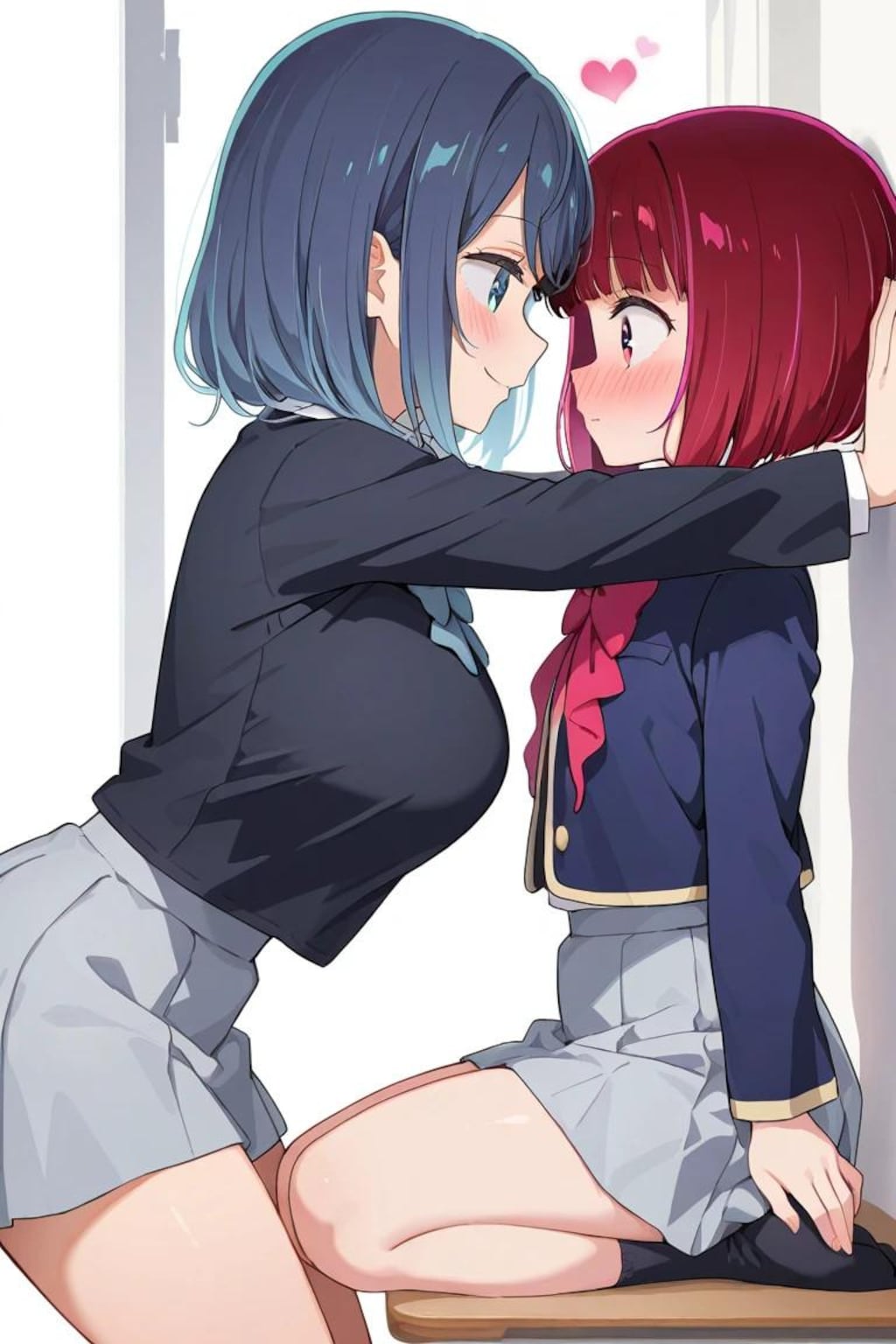 有馬かなに壁ドンをする黒川あかね