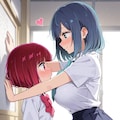 有馬かなに壁ドンをする黒川あかね 4枚目