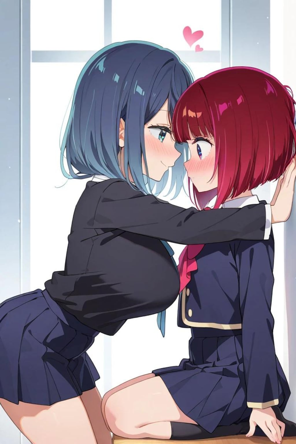 有馬かなに壁ドンをする黒川あかね