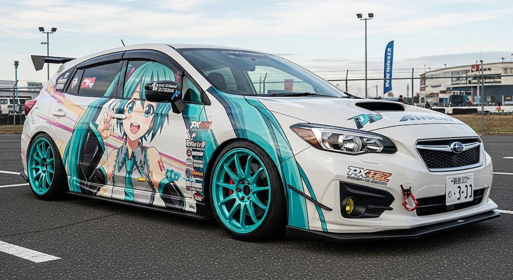 インプレッサ初音ミク痛車
