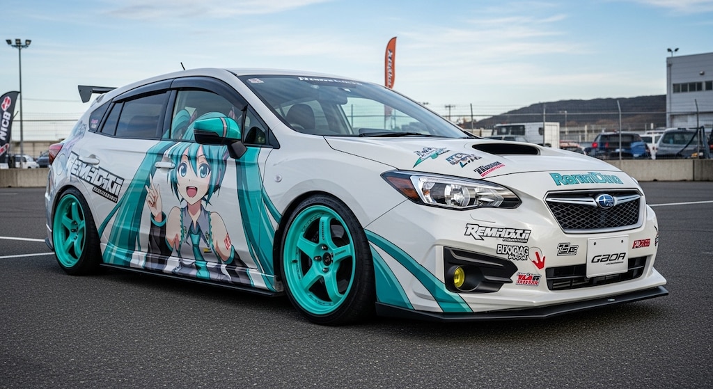 インプレッサ初音ミク痛車