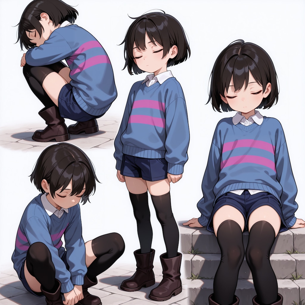 ニーソックスのフリスクつめ