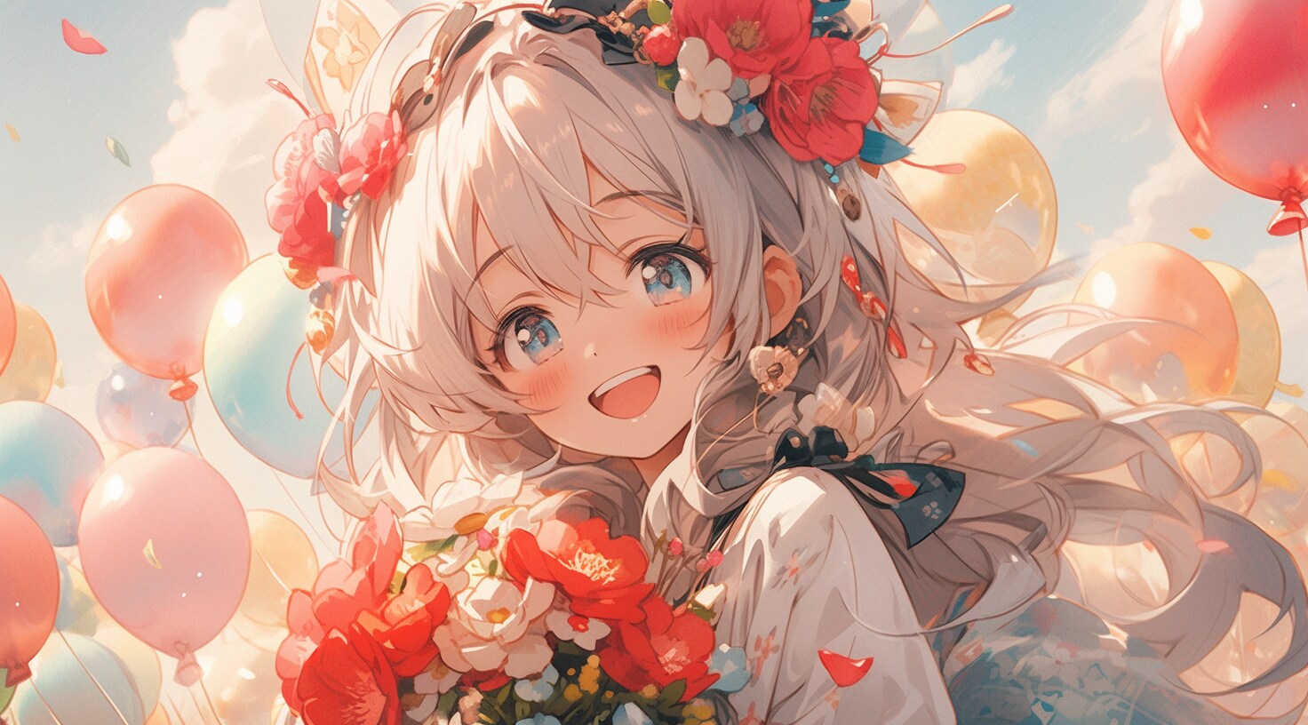 花風船に舞う少女の夢物語 | の人気AIイラスト・グラビア