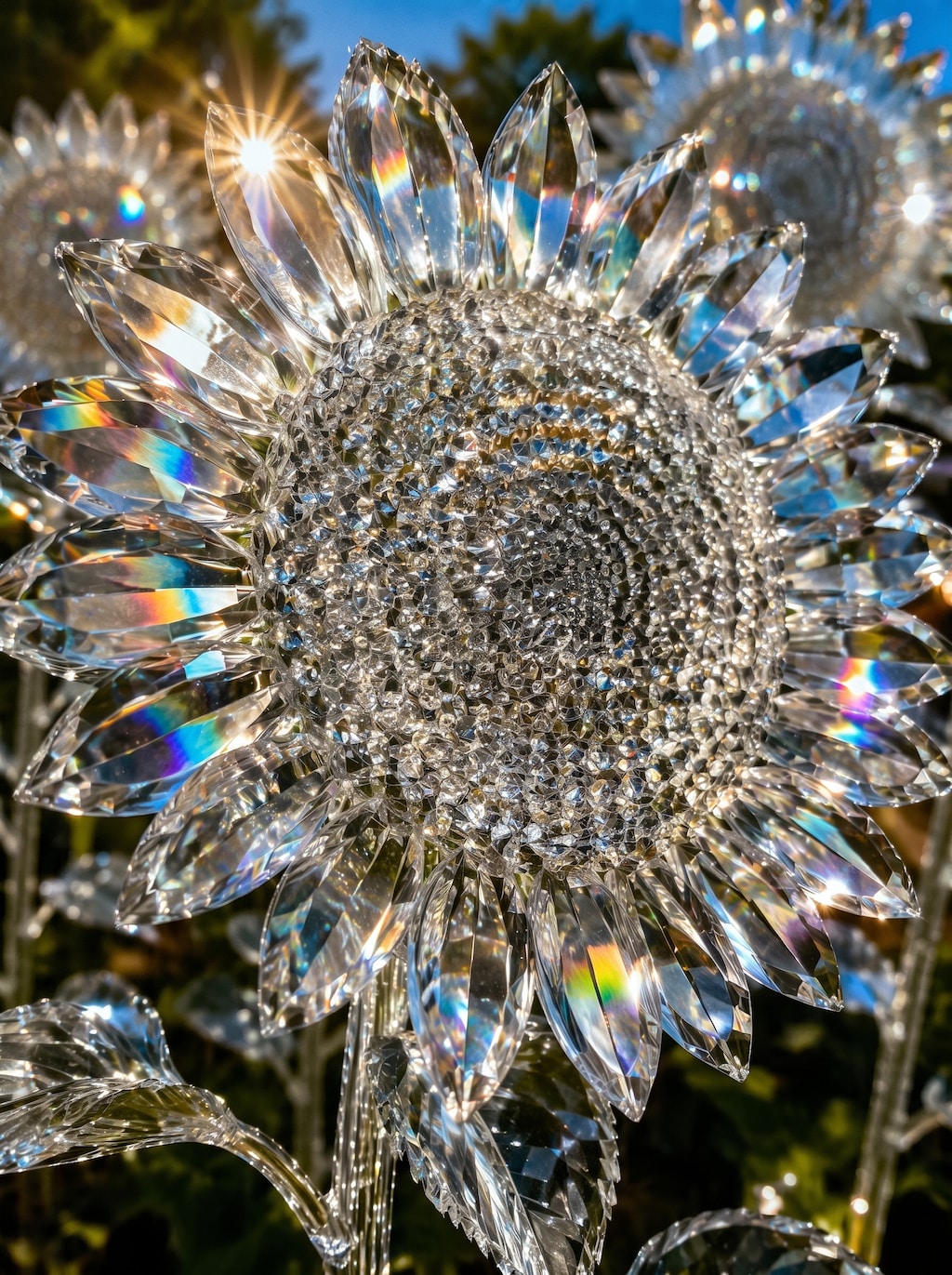 crystal sunflower