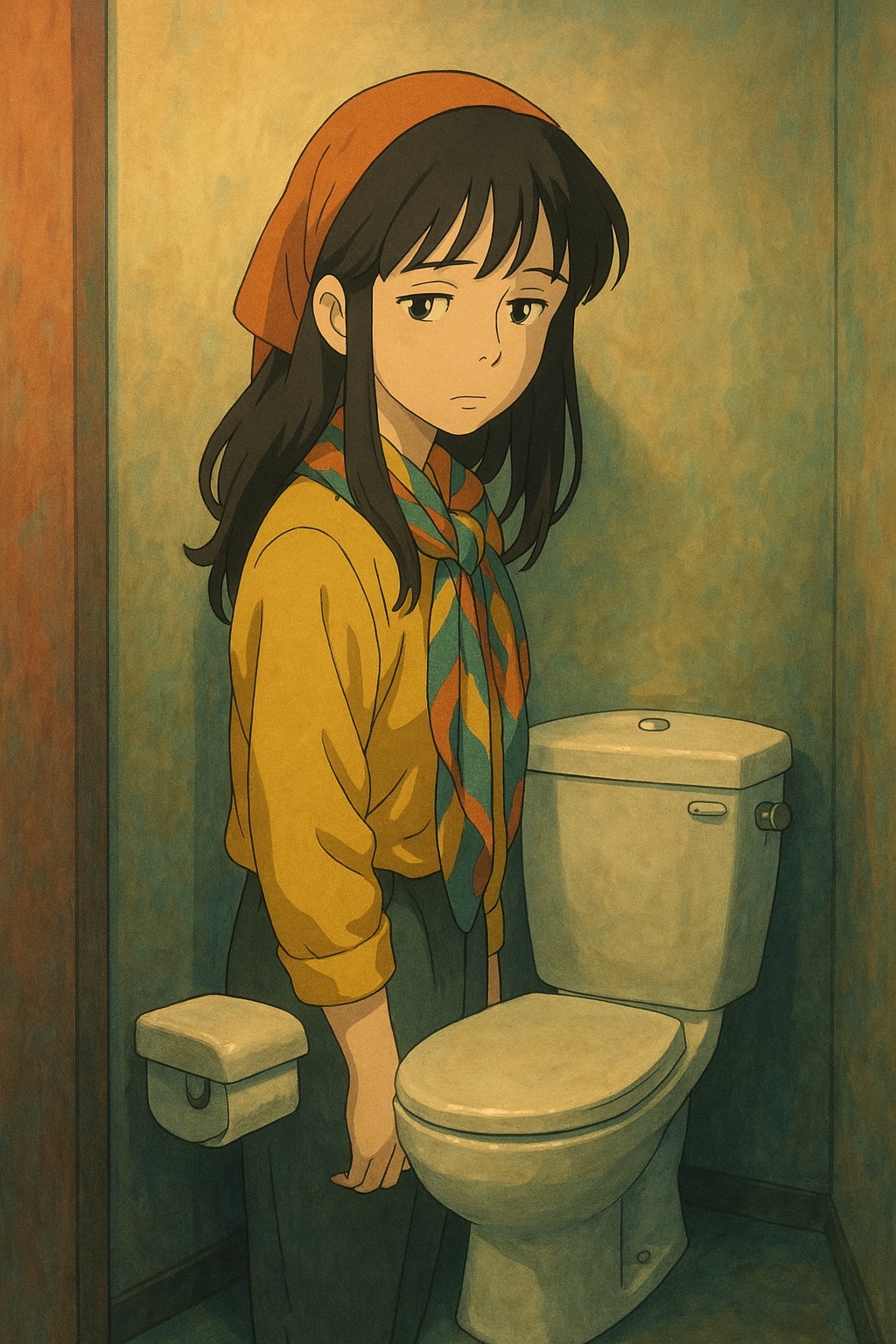 Girl In Toilet