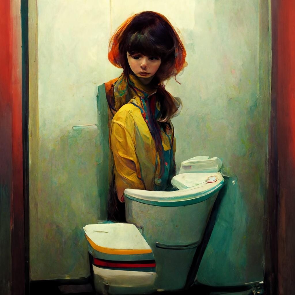 Girl In Toilet
