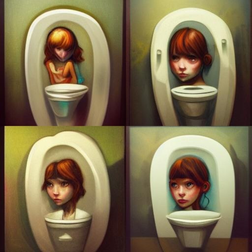 Girl In Toilet