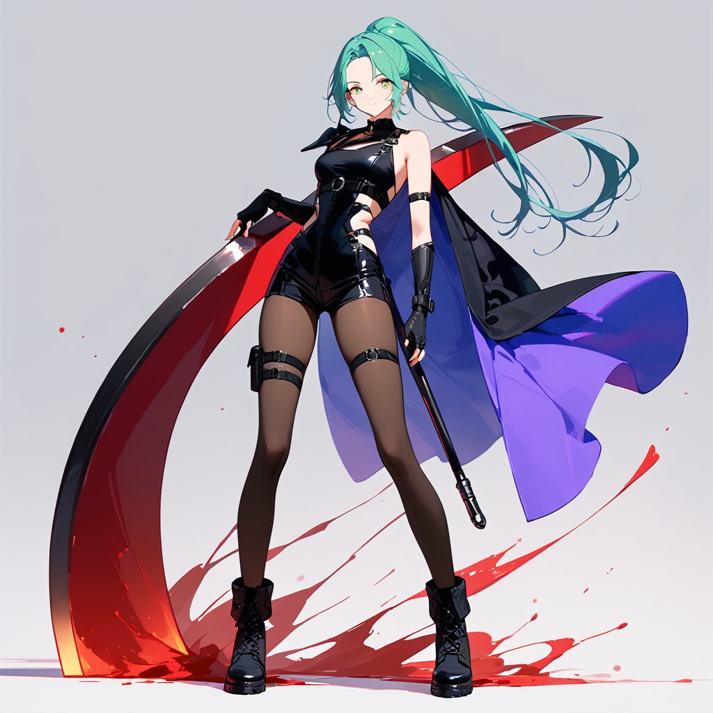 影の死神のシルエット