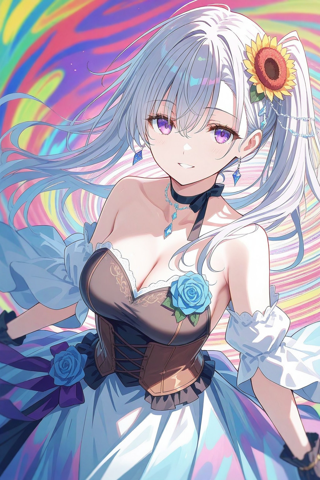 カラフルな少女 | の人気AIイラスト・グラビア