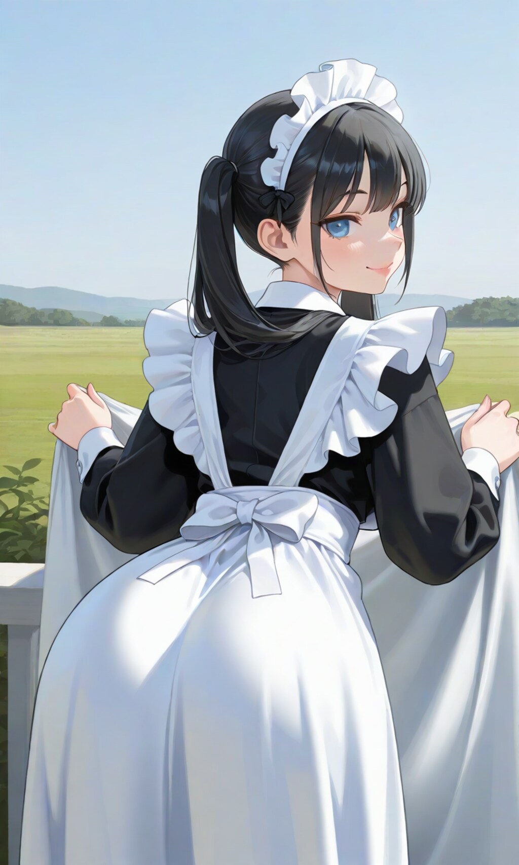 これ干したらそちらに行きますから、ちょっと待っててくださいね