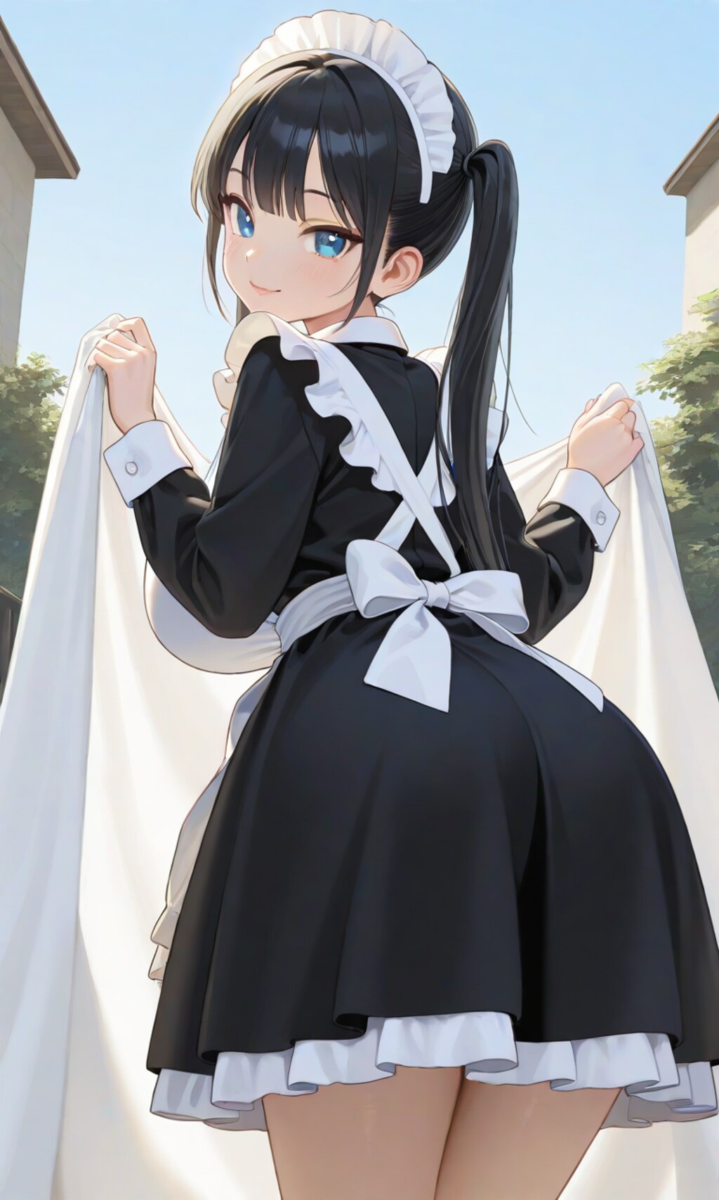 これ干したらそちらに行きますから、ちょっと待っててくださいね