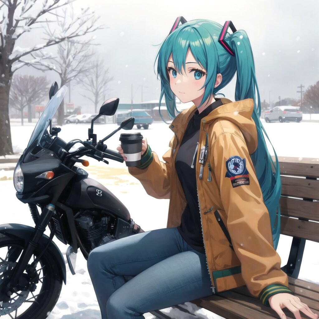 ミクさん、コーヒータイム🍵