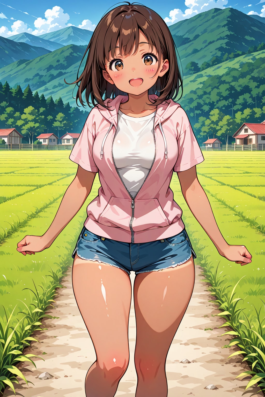ホットパンツな夏希ちゃん