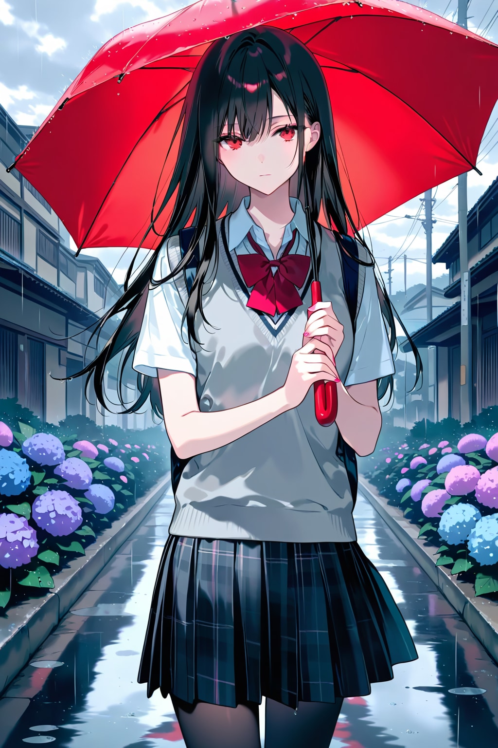 雨の華