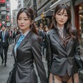 通勤中の秘書達💕 4枚目