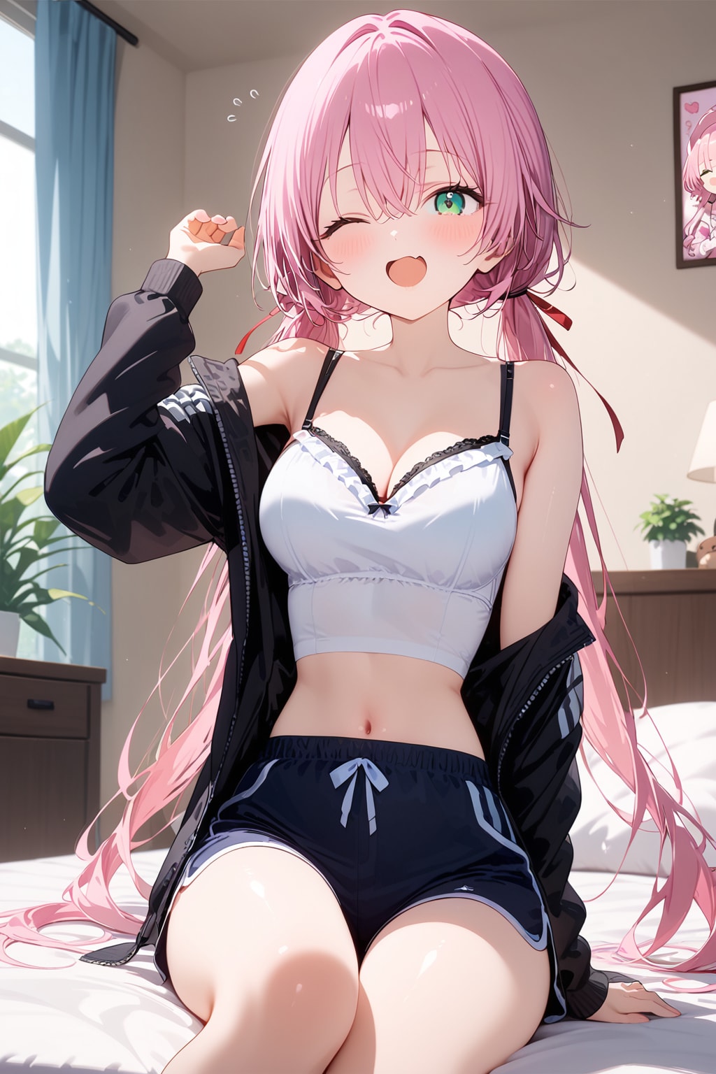 ん〜、おはよ〜