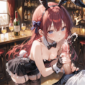 バニー手コキ 2枚目