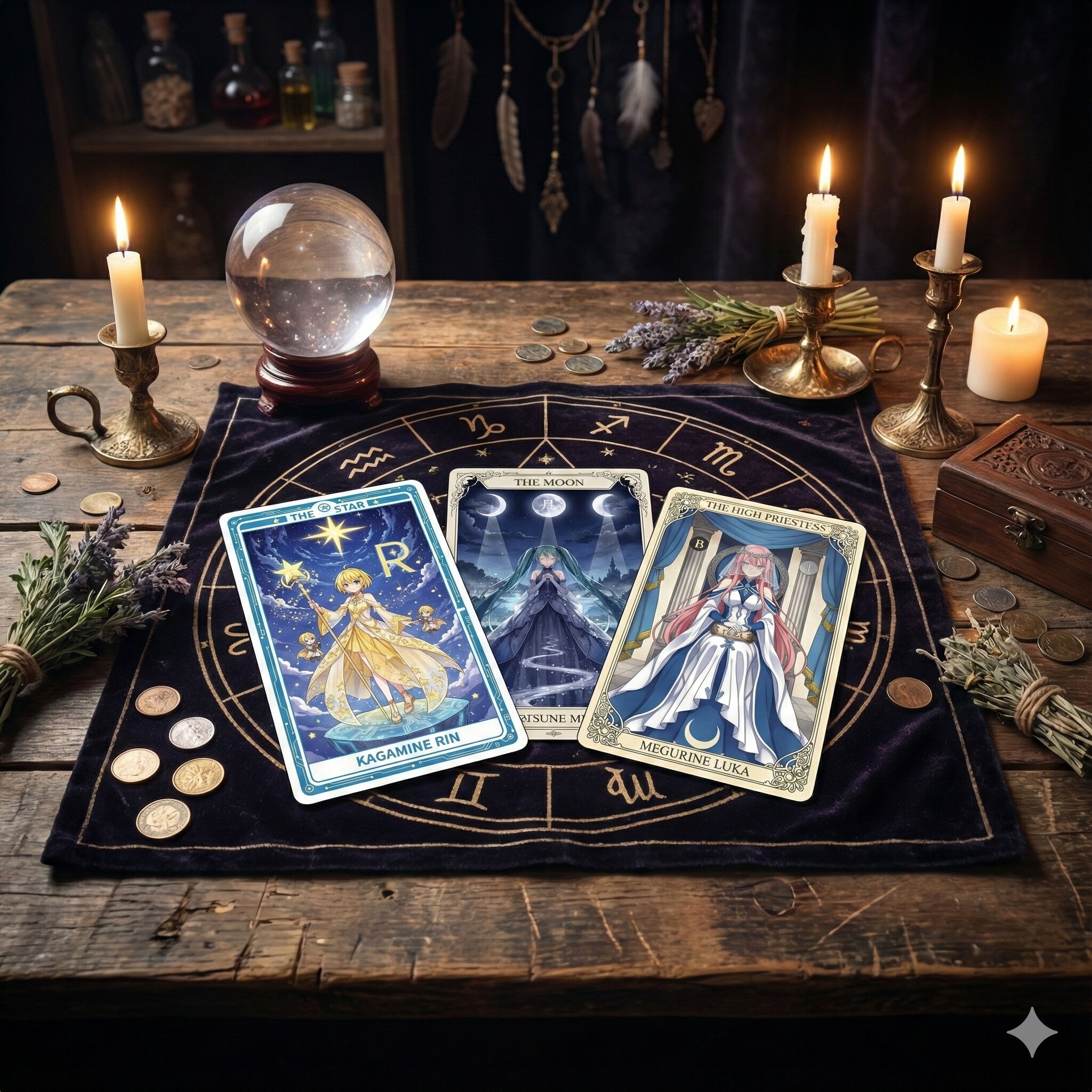 ミクさん達 タロットカード | の人気AIイラスト・グラビア