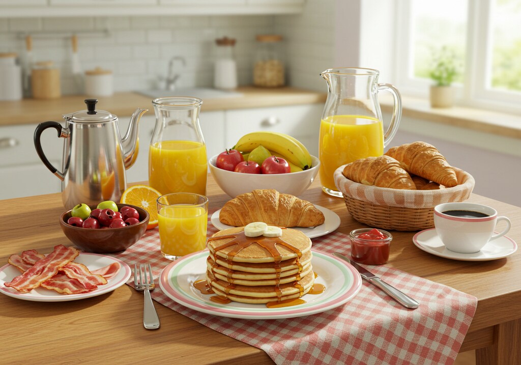 摩訶不思議食堂の朝食セット