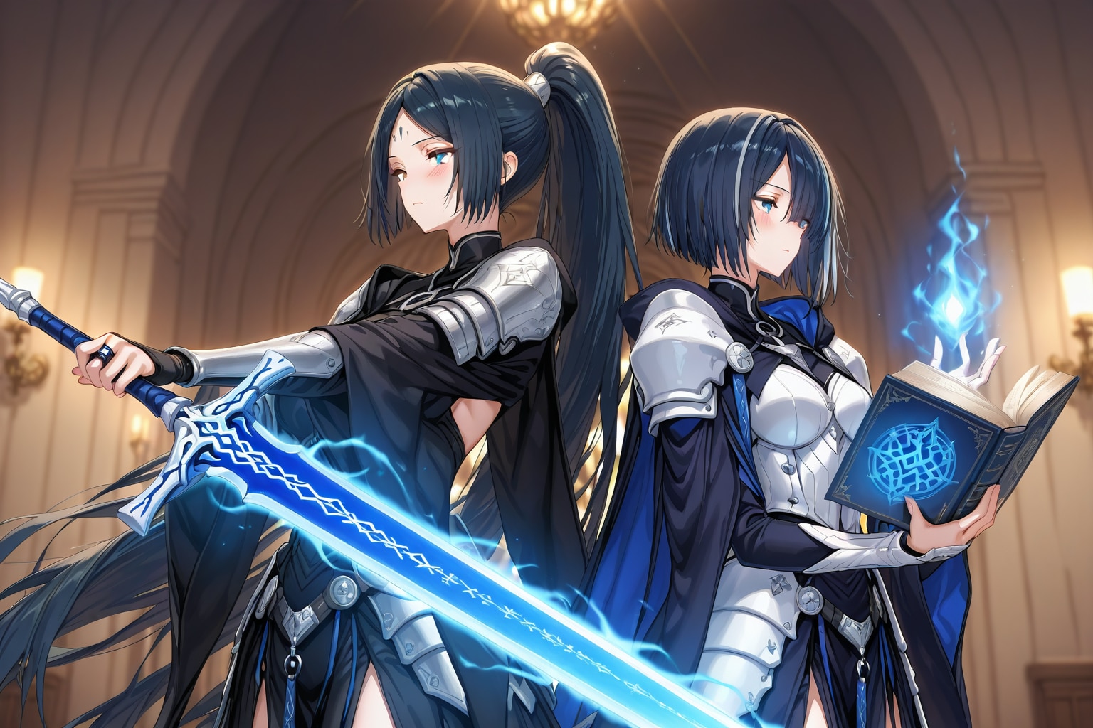 双子の剣士と魔女 | の人気AIイラスト・グラビア