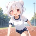 白髪ちゃんa11-体育ランニング 2枚目