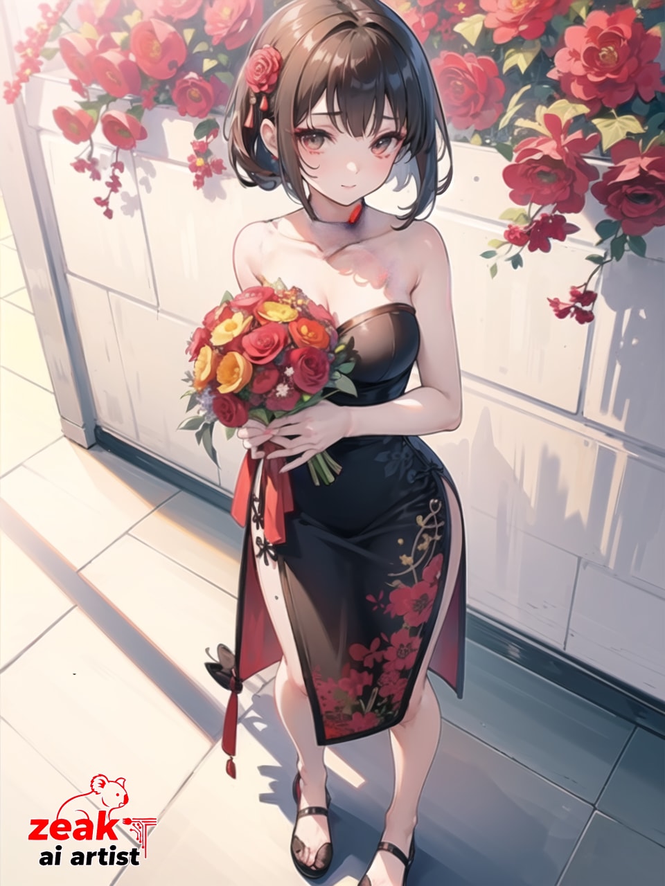 お祝いチャイナ | の人気AIイラスト・グラビア