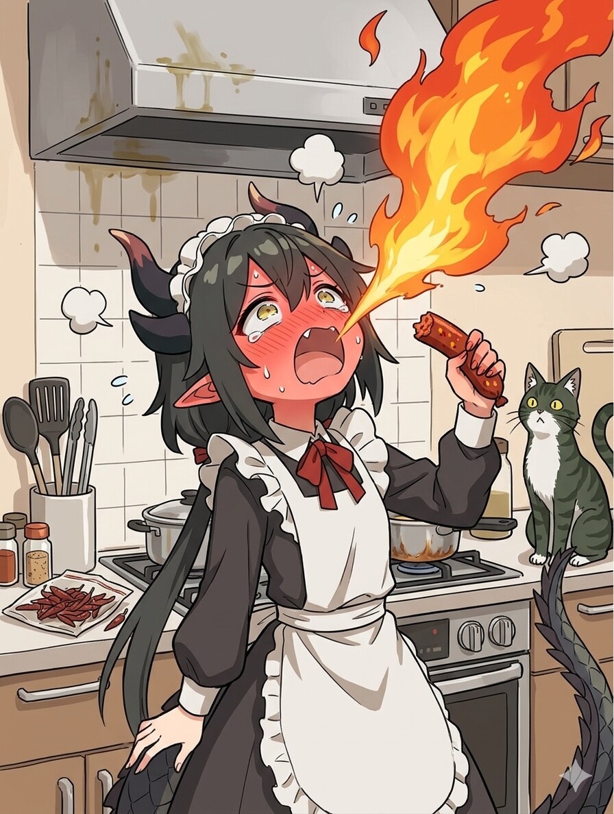 辛いぃぃぃっっっ！ | の人気AIイラスト・グラビア