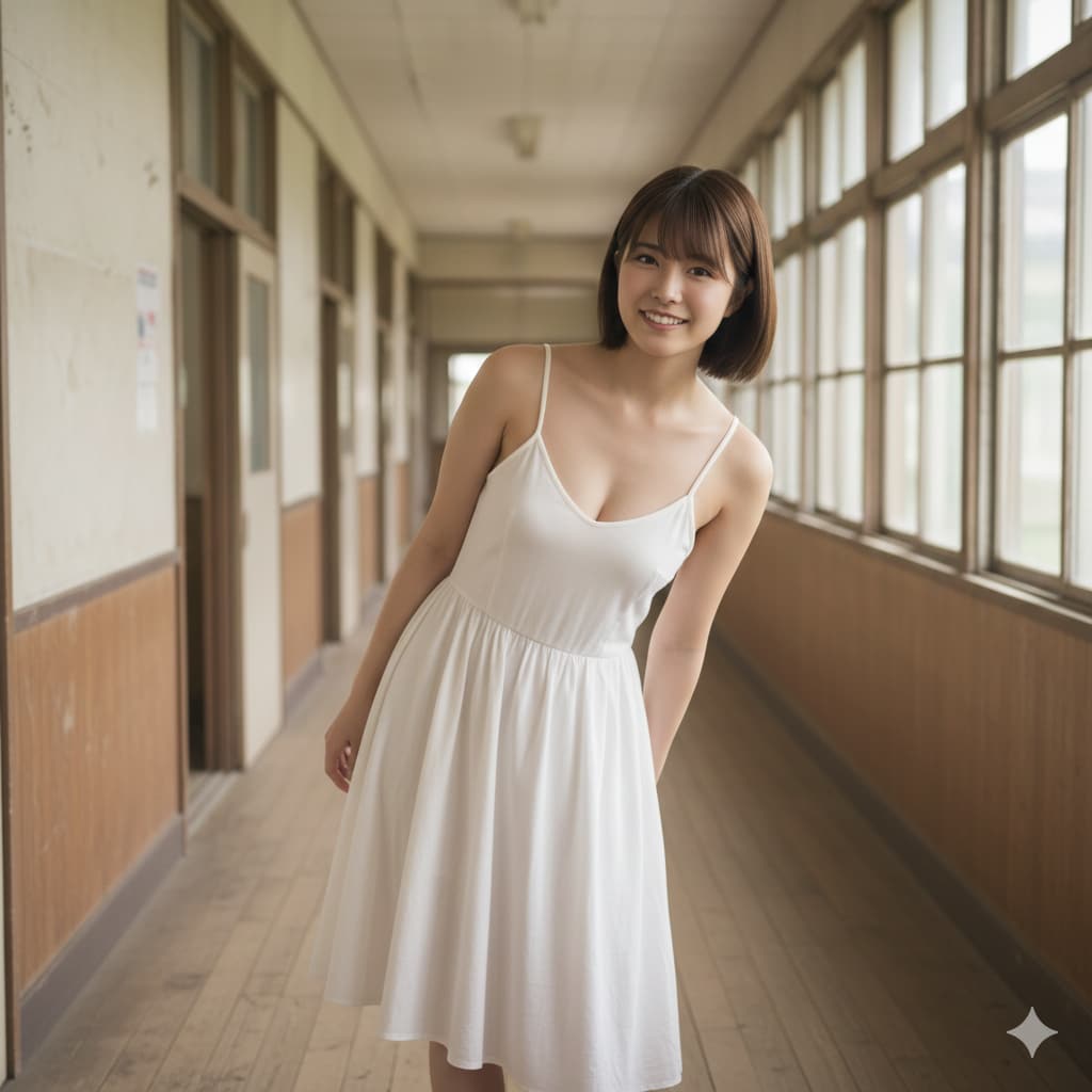 白ワンピ少女 | の人気AIイラスト・グラビア