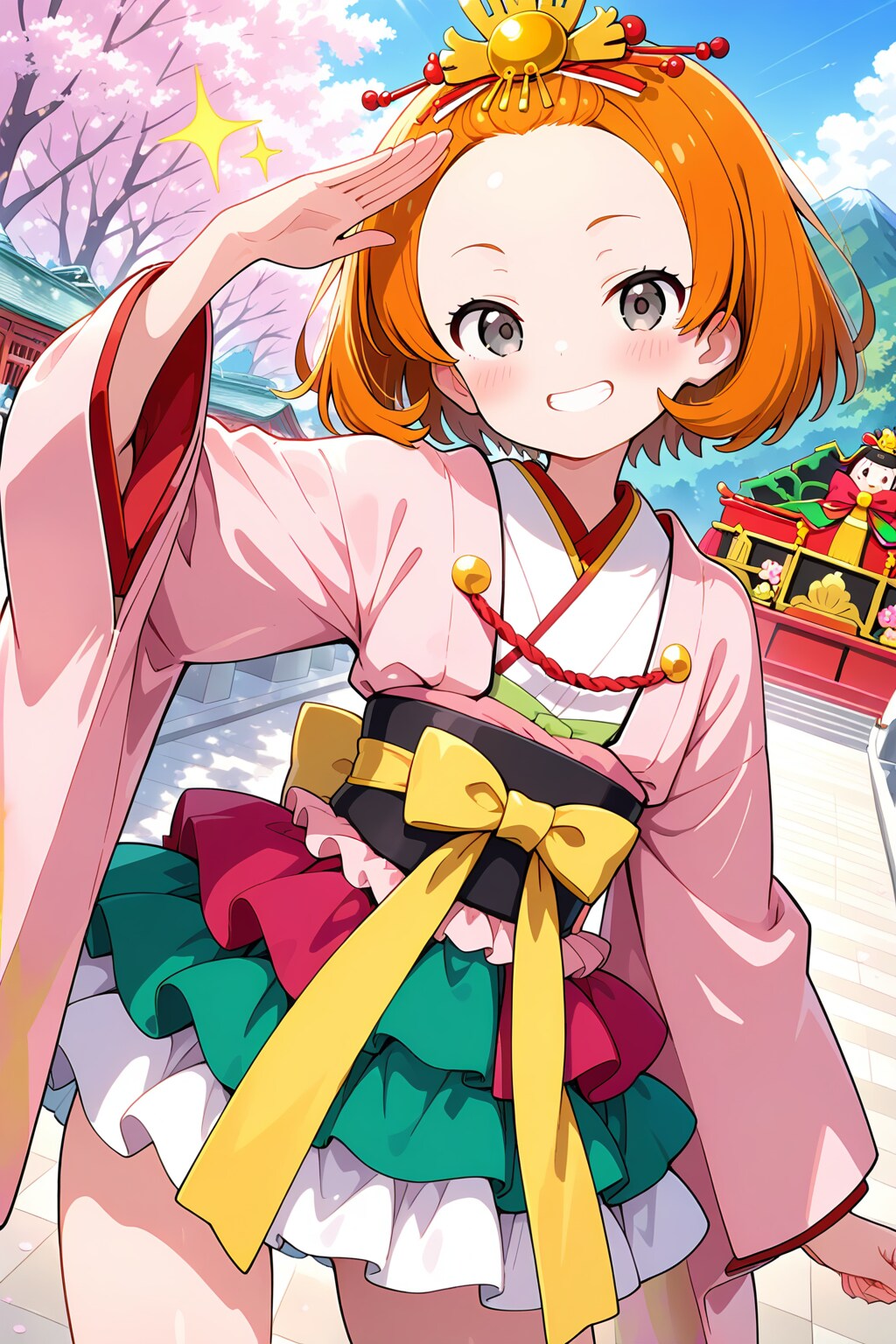 雛祭りテスト【重ね着②】 | の人気AIイラスト・グラビア