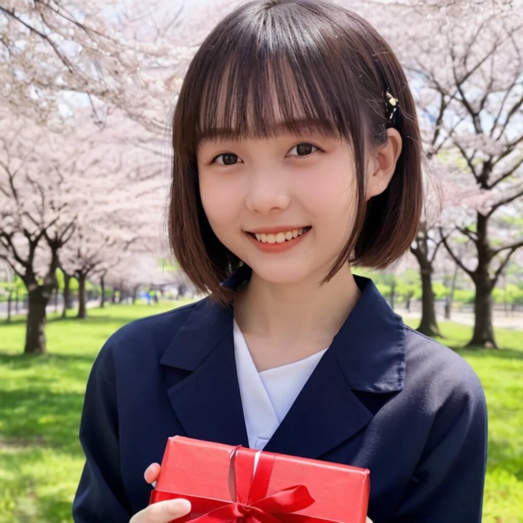 黒髪ボブでブレザーの美女６