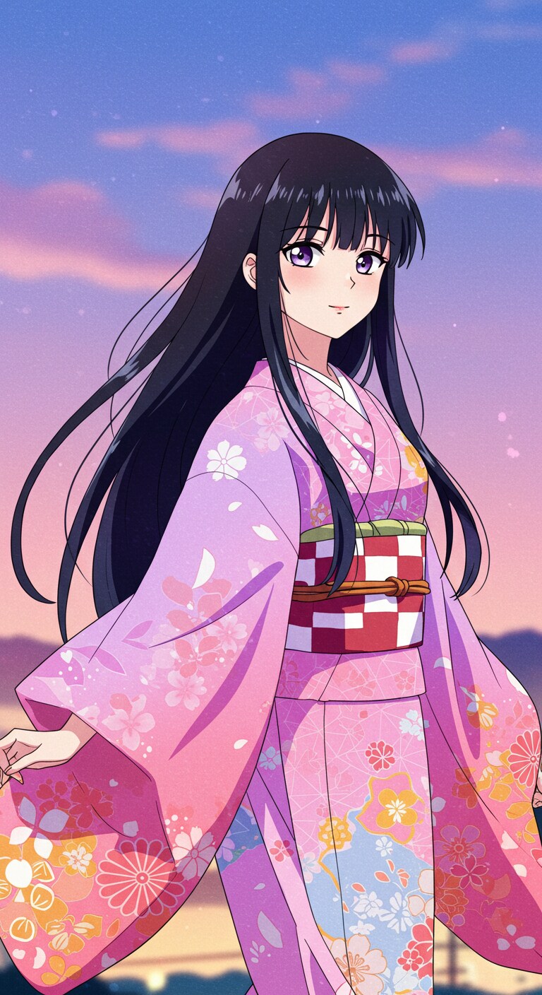 和装女子　ImageFX土産