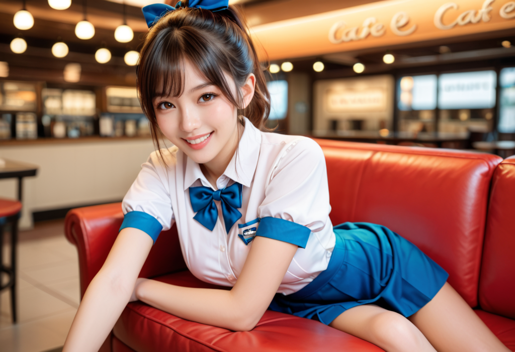 FANZA新作【ミニスカウェイトレス】サンプル02