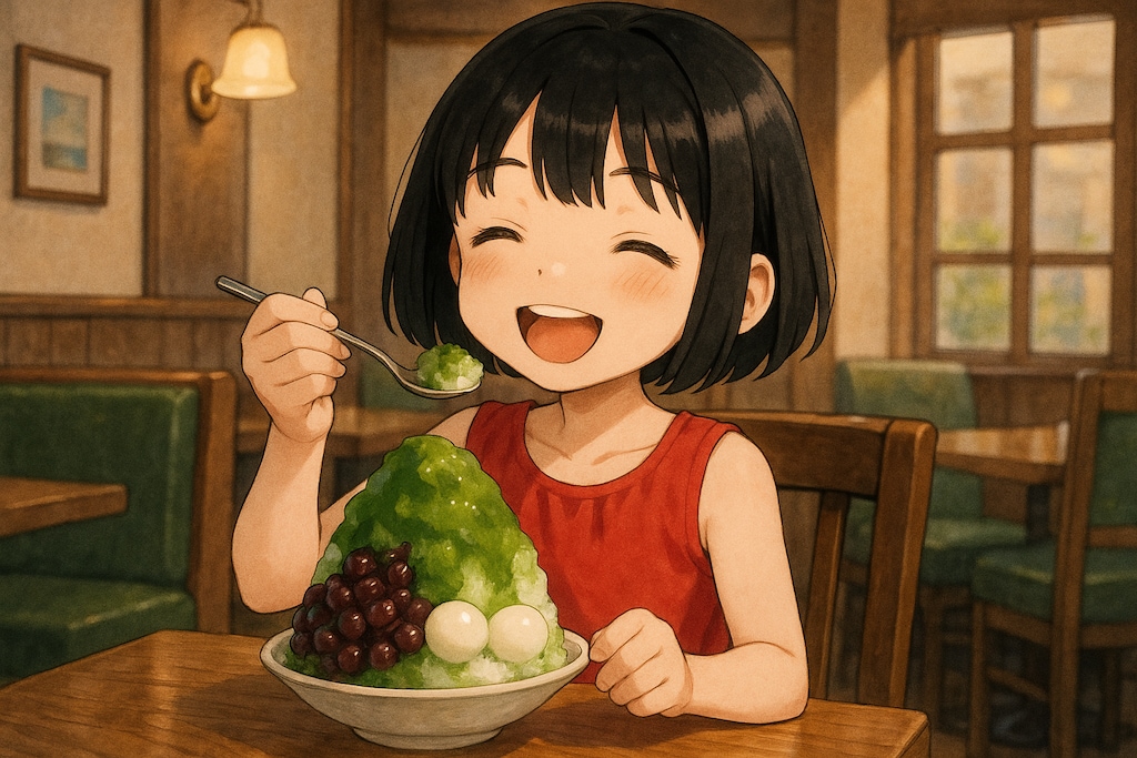 抹茶小豆白玉かき氷