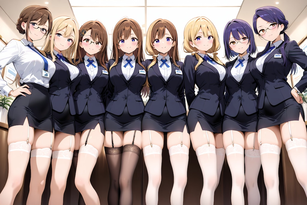 ミニスガーターに囲まれる