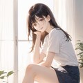 窓際の小夜 5枚目