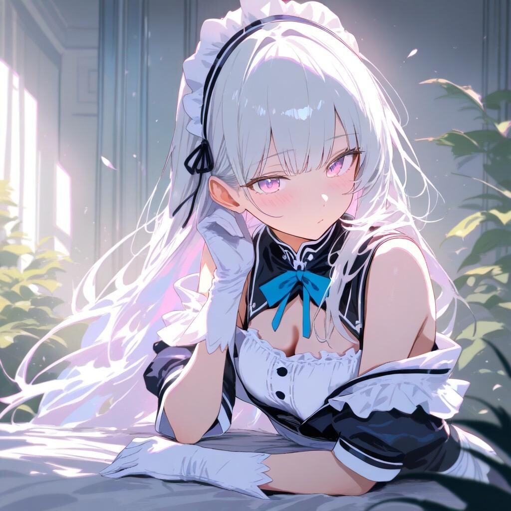 成人向けに召喚したんだけど愛着湧いちゃった銀髪メイドちゃん