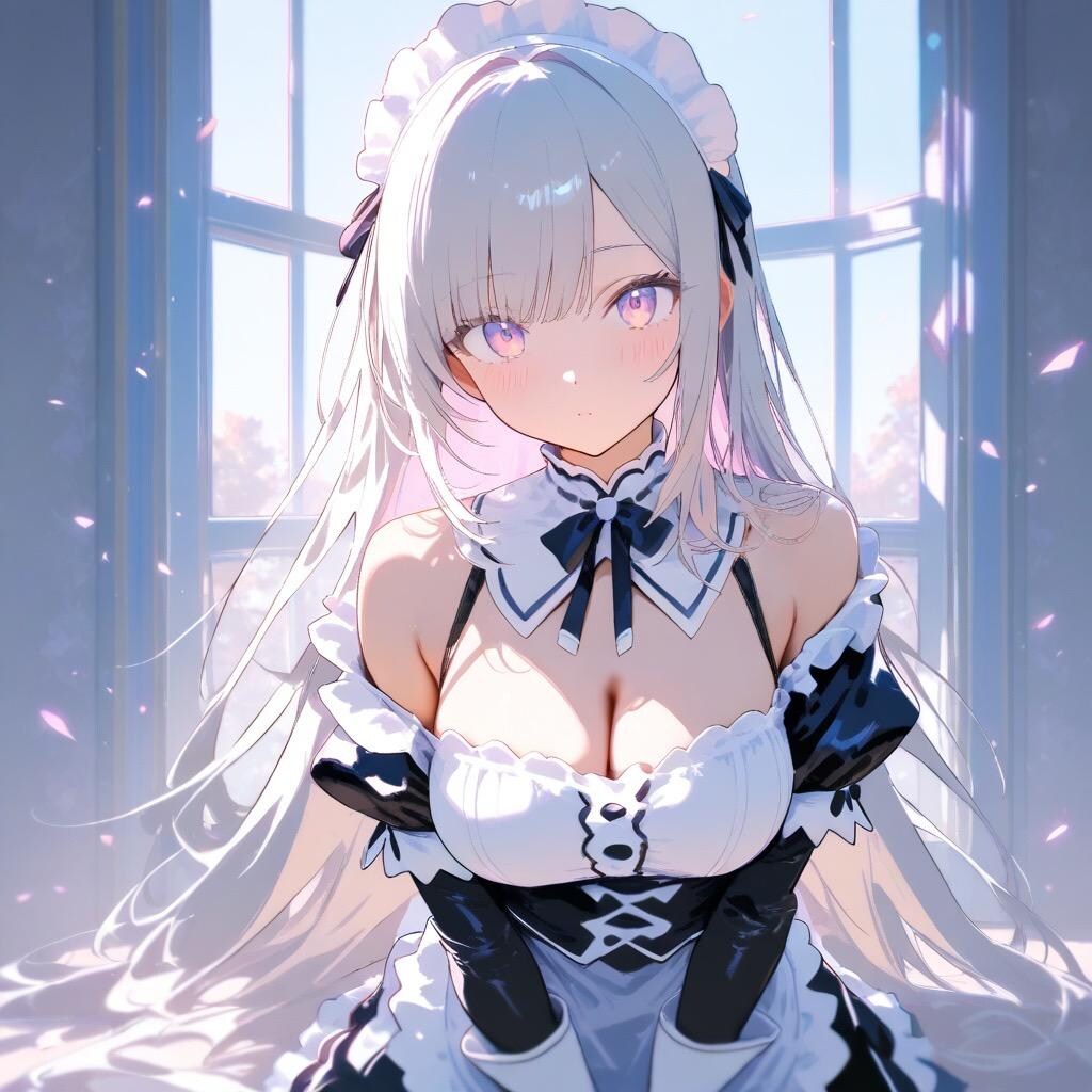 成人向けに召喚したんだけど愛着湧いちゃった銀髪メイドちゃん