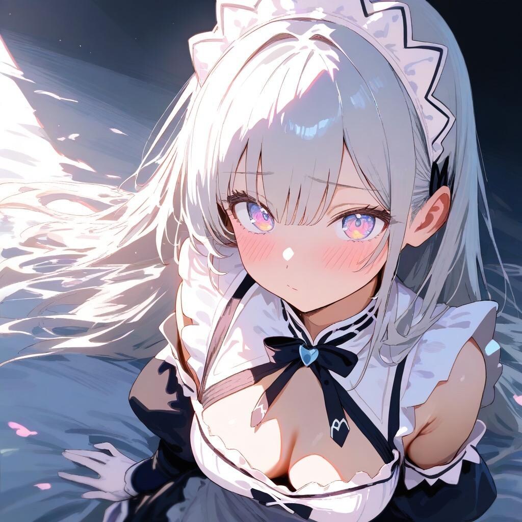 成人向けに召喚したんだけど愛着湧いちゃった銀髪メイドちゃん