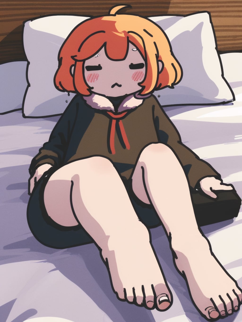 (12枚)暑くてベッドから起きれない！