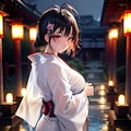 やっと、来てくれましたね。このまま一緒に...(牡丹灯篭な幽霊娘② 4枚目