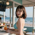 ビーチカフェの店員 4 4枚目
