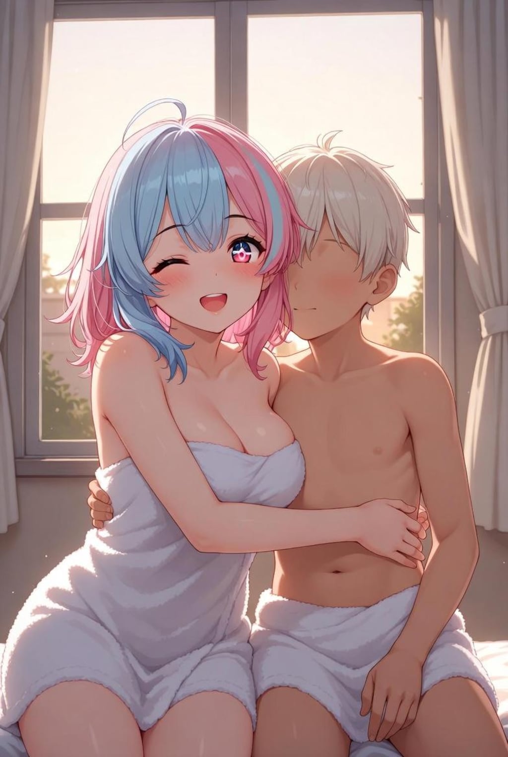 おねショタ