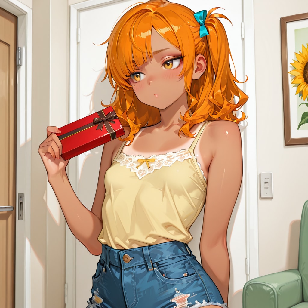 褐色オレンジ義妹ちゃん バレンタイン | の人気AIイラスト・グラビア