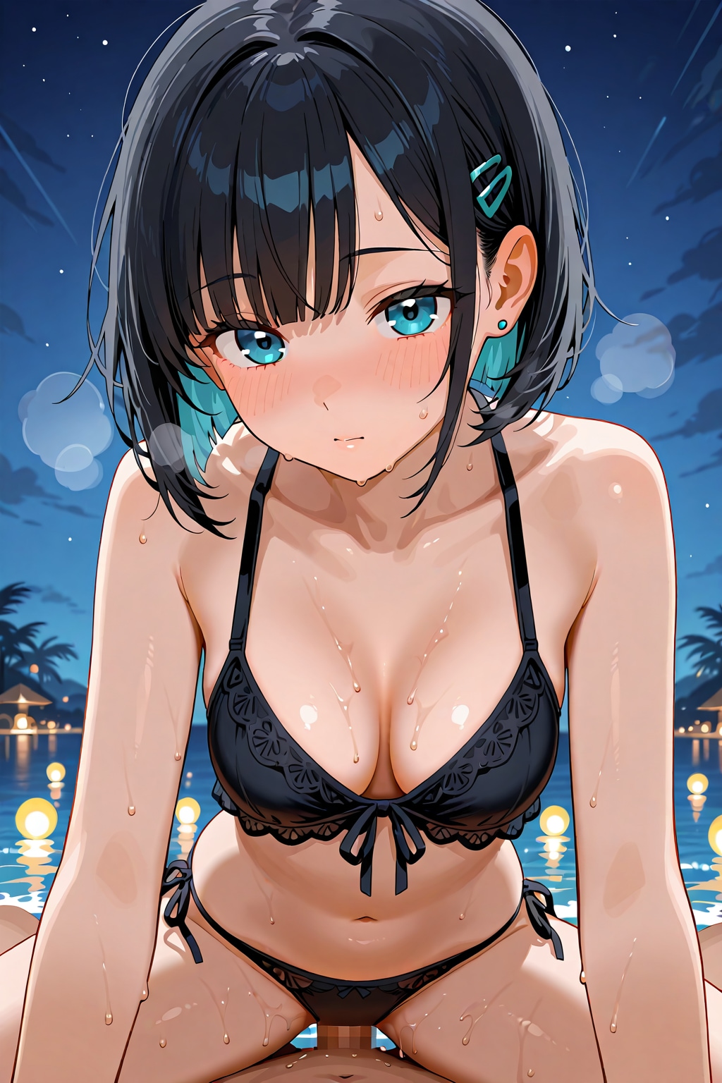 暑い夜だから…