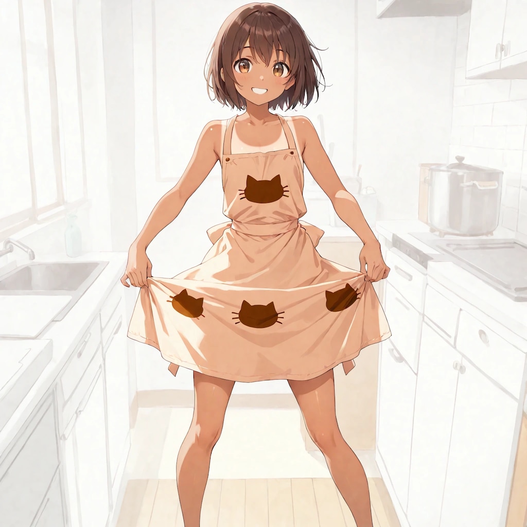 清瀬こむぎと家庭科エプロン