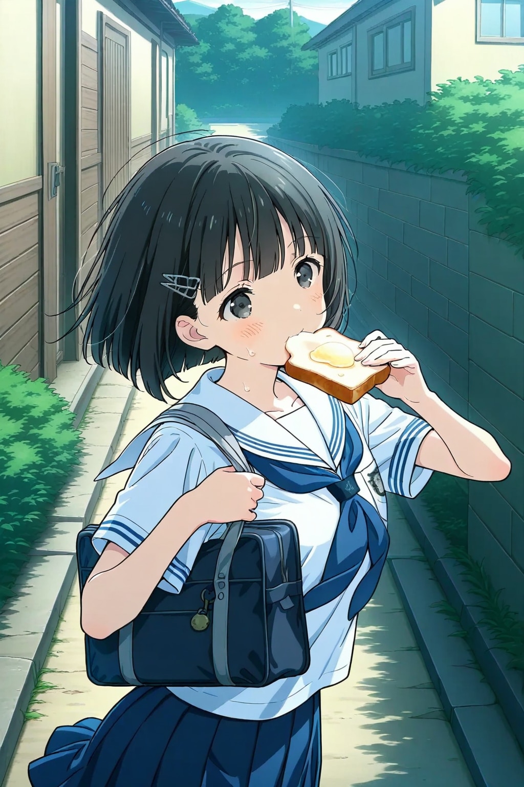 わー遅刻遅刻‼️🍞な妹ちゃん✨